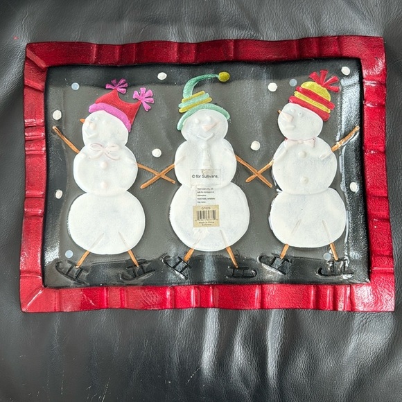 Handmade Sullivans 17x13” Christmas holiday platter - Picture 3 of 7